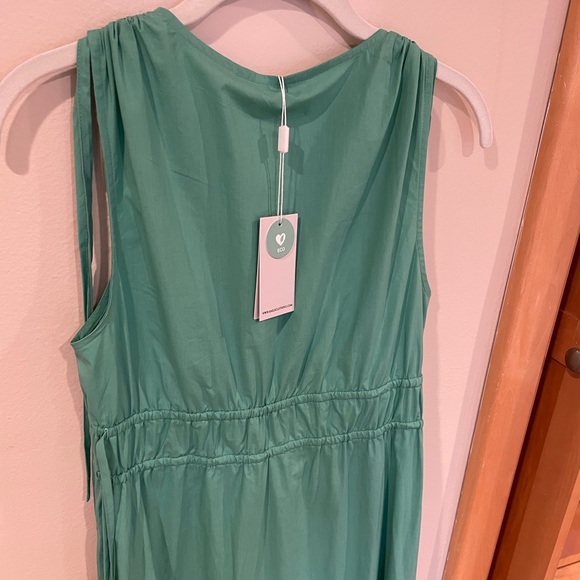 RAILS Constantine Midi Dress Kelly Green Ties Bra Friendly Elastic Waist NWT - Picture 11 of 14